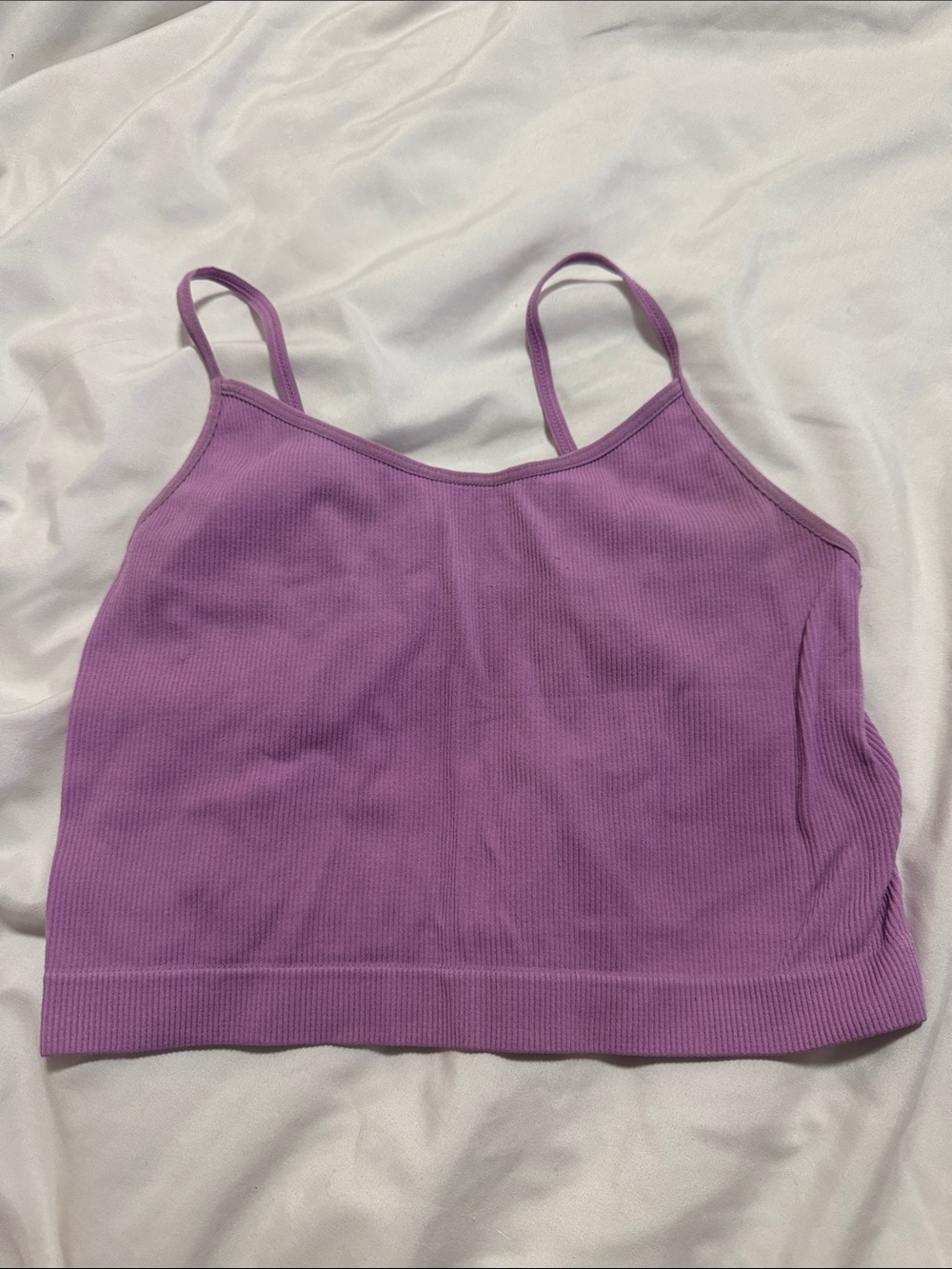wild fable Lavender Ribbed Cropped Cami